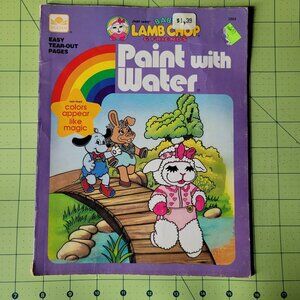 Vintage Golden Book Baby Lamb Chop Paint with Water Shari Lewis 1992